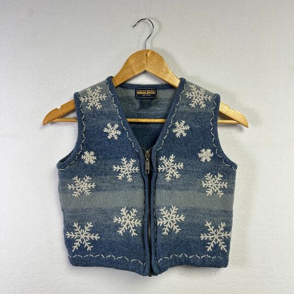 Woman's Woolrich Embroidered Sweater Vest - Size Small Winter Holiday Christmas - Picture 1 of 11